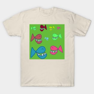 SMILING FISH - HERD OF SMILING FISH T-Shirt